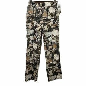 Graphic Print Flare Leg Pants Skiing Sports Size 4 August Silk Collection RARE